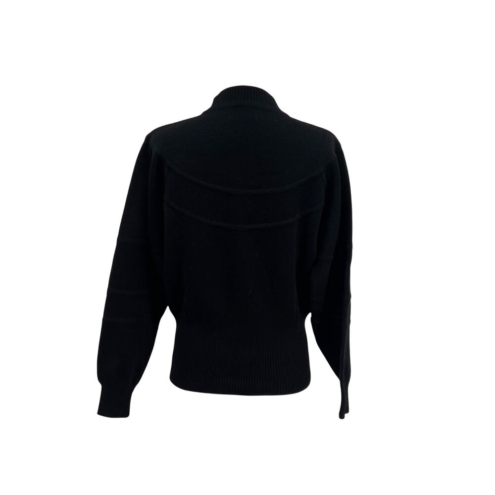 Bogner Vintage 90s‎ Ski Mock Neck Wool Blend Logo Sweater Black Size Small - Picture 8 of 13